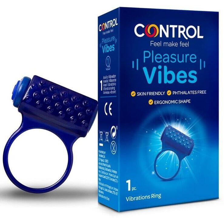 Вибриращ пръстен за пенис Control Pleasure Vibes