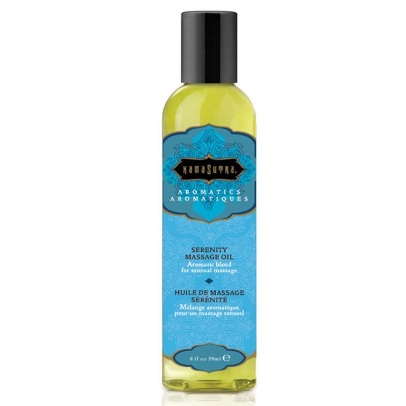 Масажно масло KamaSutra Serenity с майорана, здравец и лавандула, 59 ml
