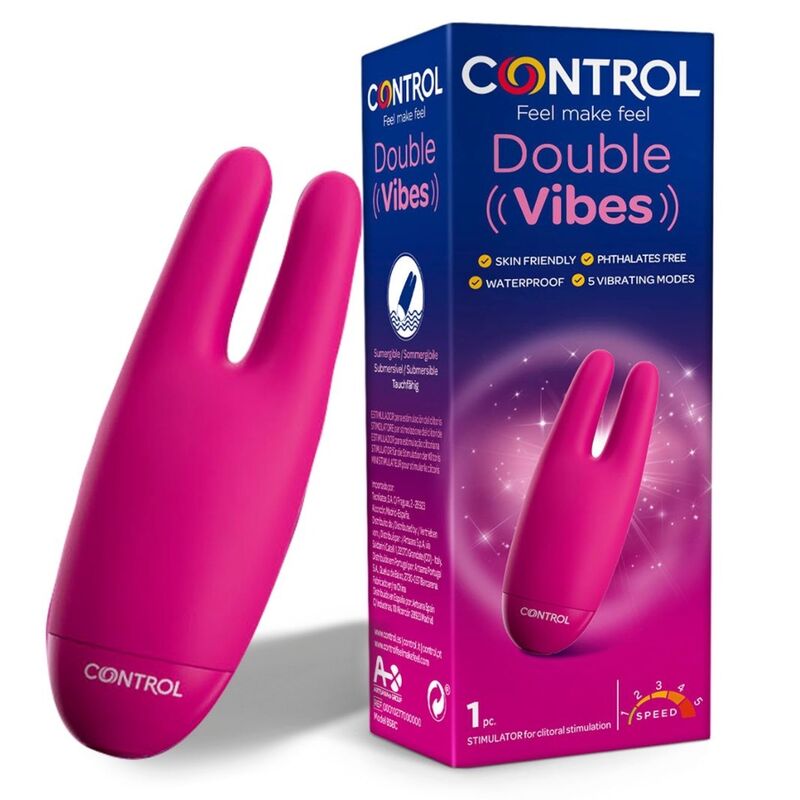 CONTROL TOYS Double Vibes мини вибратор с две вибриращи глави