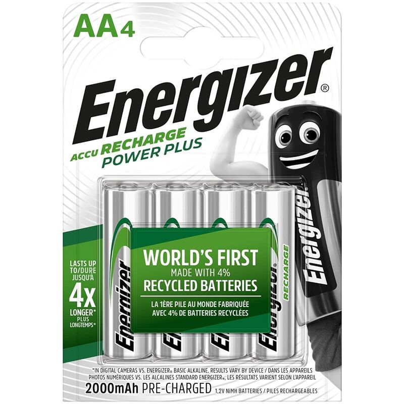 Акумулаторни батерии AA 2000 mAh с дълъг живот за устройства ENERGIZER