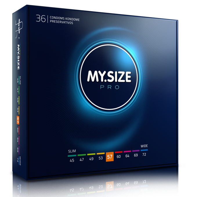 Стандартни презервативи MY.SIZE PRO, 57 мм, 36 броя