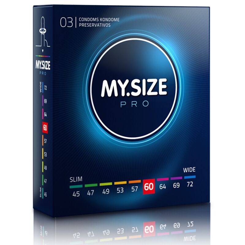 Стандартни презервативи MY.SIZE PRO 60 mm, 3 броя