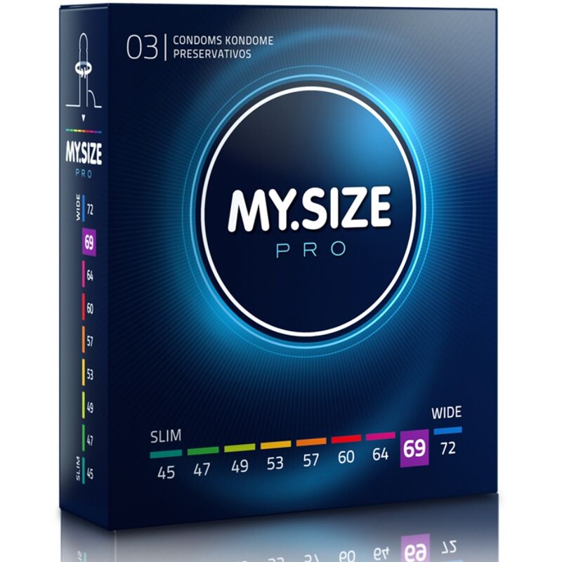 Големи презервативи MY SIZE PRO, 69 mm, 3 броя