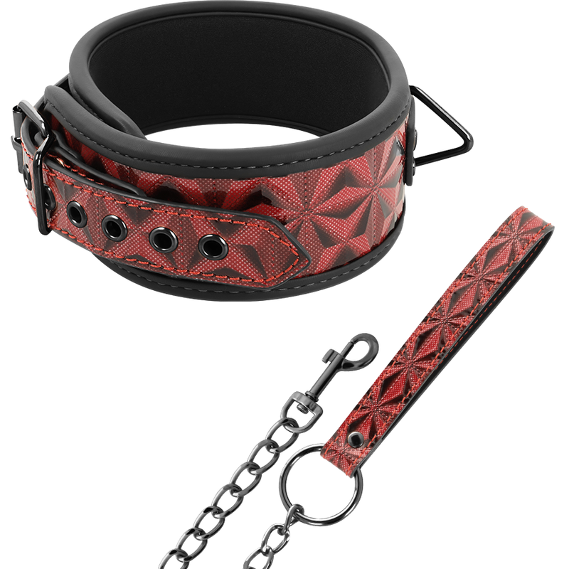 BDSM нашийник BEGME Red Edition с неопренова подплата