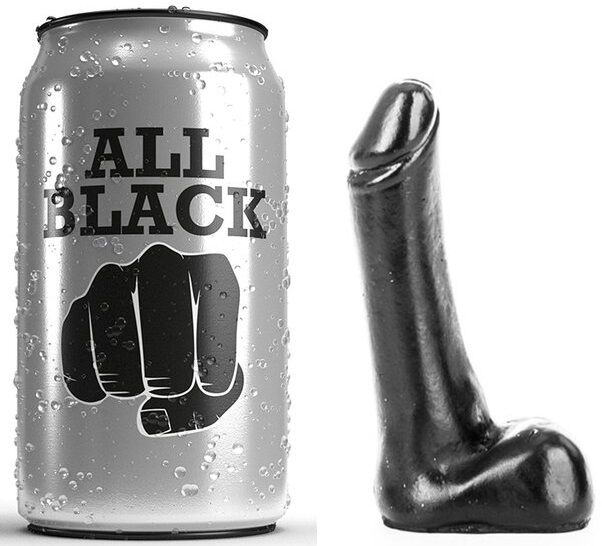Дилдо ALL BLACK, 9 см