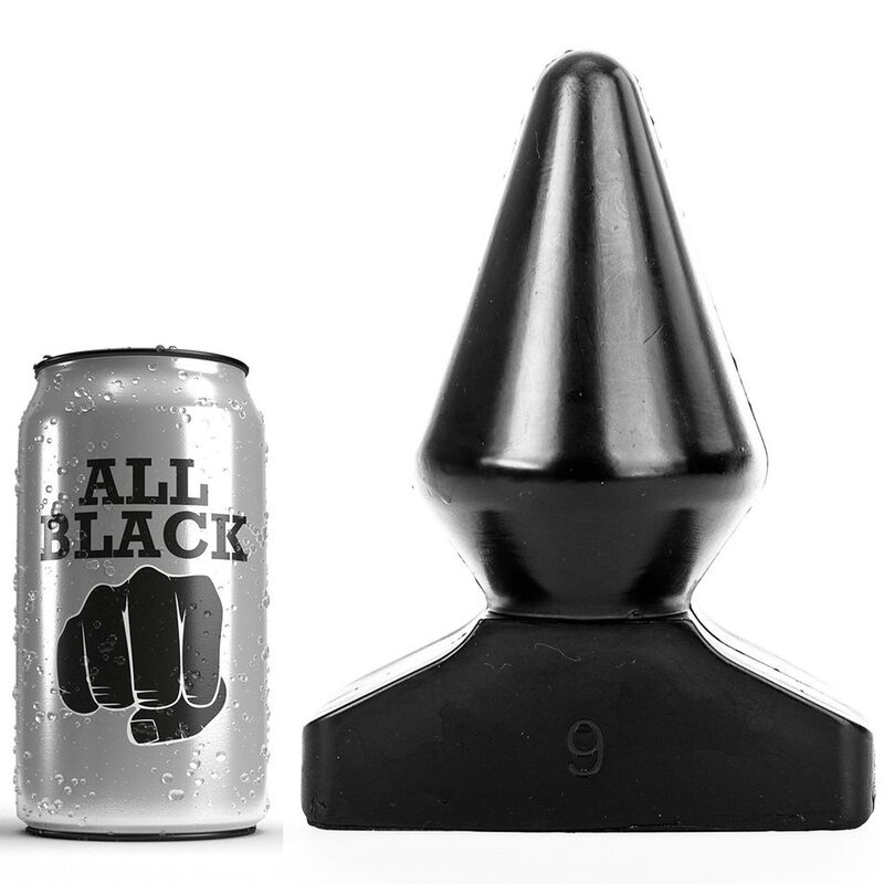 ALL BLACK анален плъг, 18,5 cm