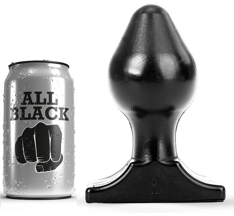 ALL BLACK Анална тапа, 16 cm
