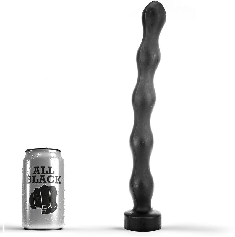 ALL BLACK анална тапа с пет степени, 32 см