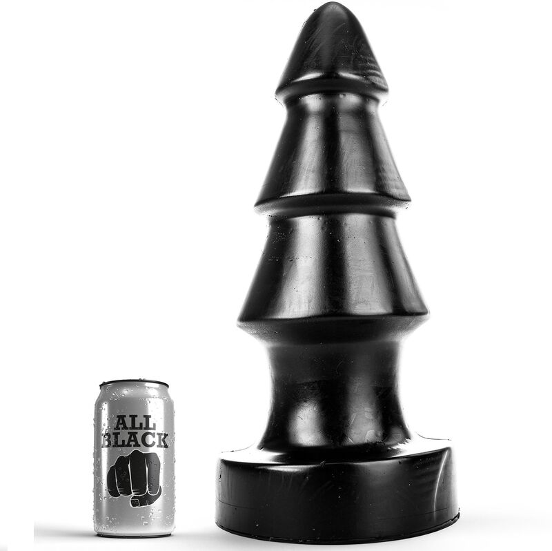 ALL BLACK Desafío анална тапа от PVC, 40 cm