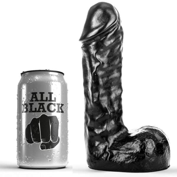 Дилдо ALL BLACK, 19 см