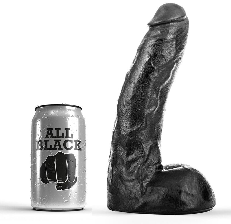 Дилдо ALL BLACK от PVC, 22 см