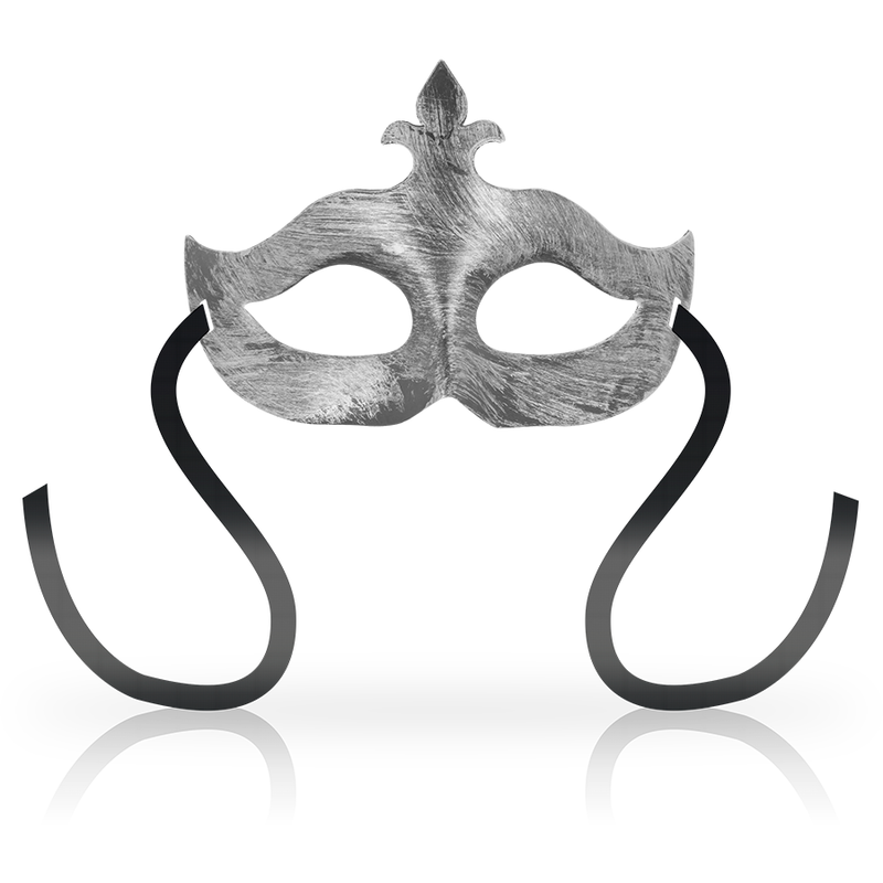 Маска за очи OHMAMA Fleur de Lis в сребрист цвят