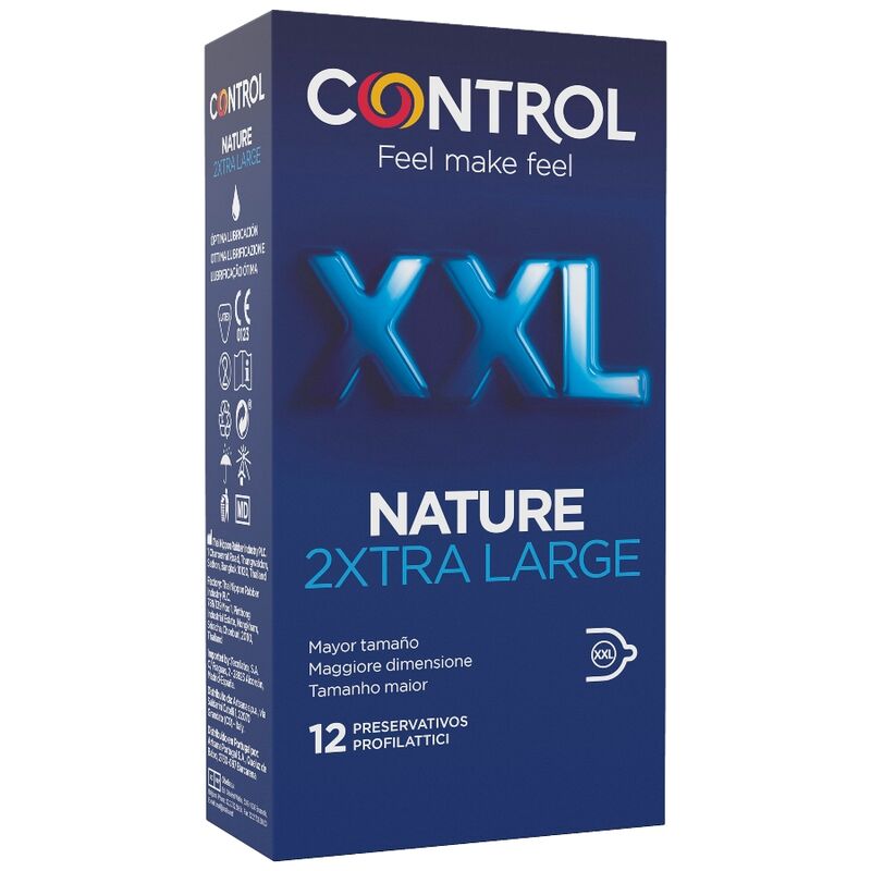 Големи презервативи Control Nature XXL, 12 броя