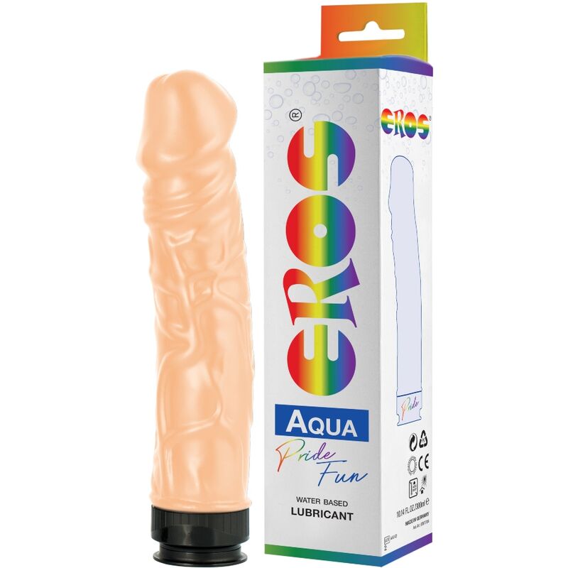 Дилдо PRIDE Eros Aqua с 300 мл лубрикант