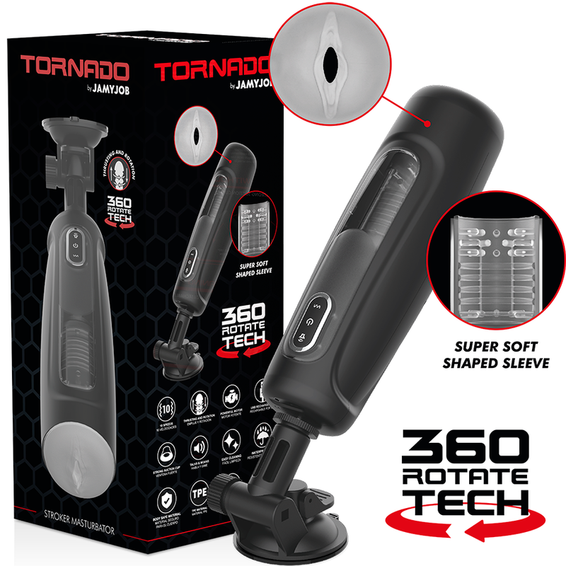 Автоматичен мастурбатор JAMYJOB Tornado 360 Rotate Tech