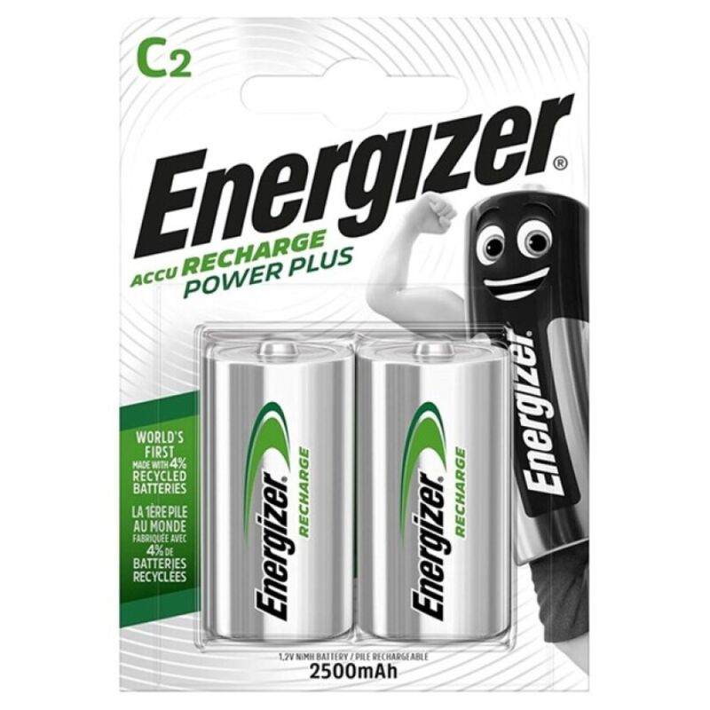 Акумулаторни батерии тип C, 2500 mAh, висока мощност за устройства Energizer