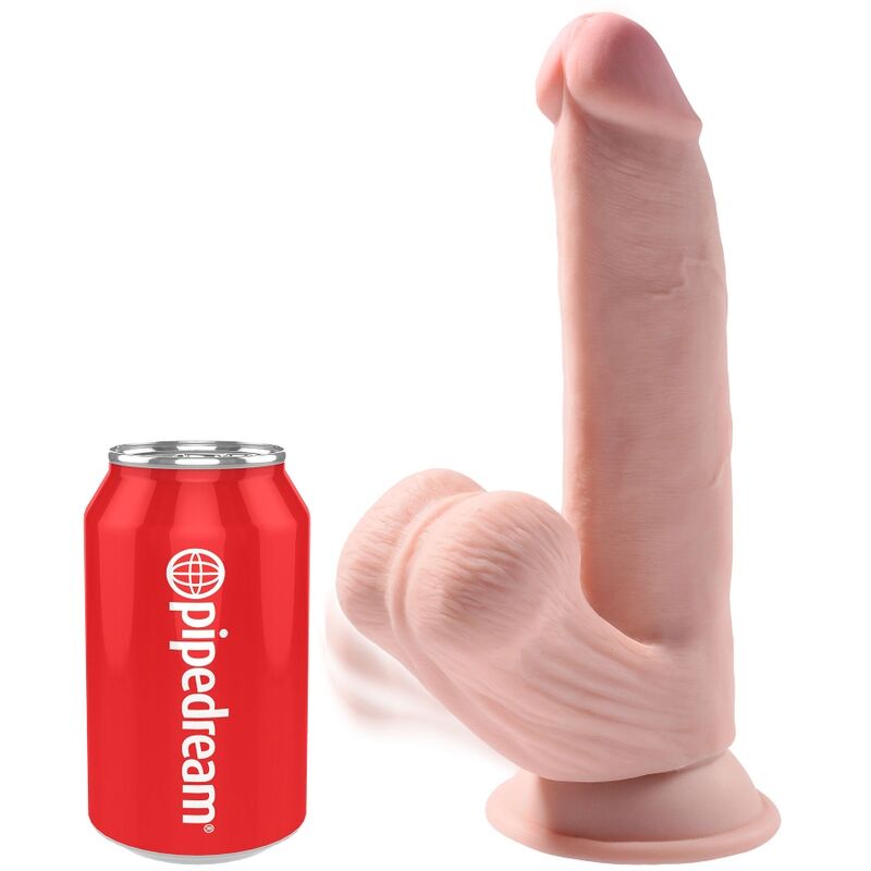 KING COCK PLUS дилдо с тройна плътност и вакуумна основа, 24,5 см