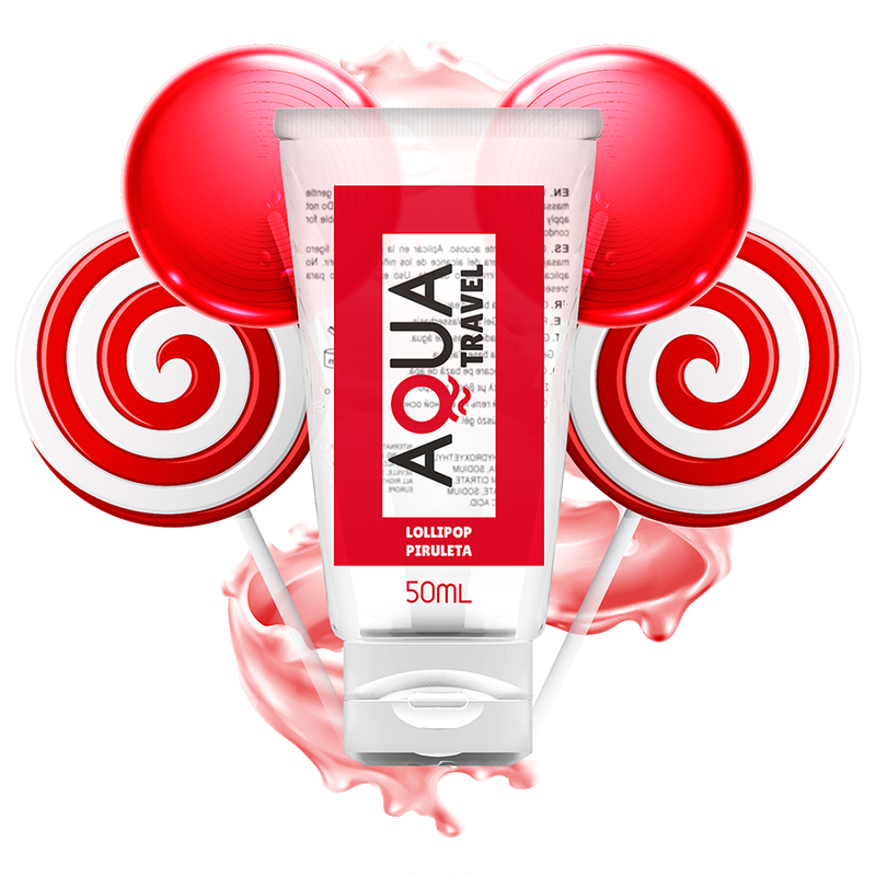 AQUA TRAVEL лубрикант с вкус на близалка, 50 ml