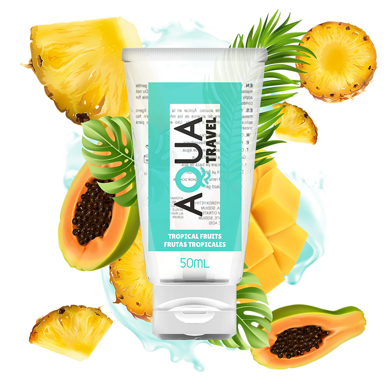 AQUA TRAVEL лубрикант с вкус на тропически плодове, 50 ml