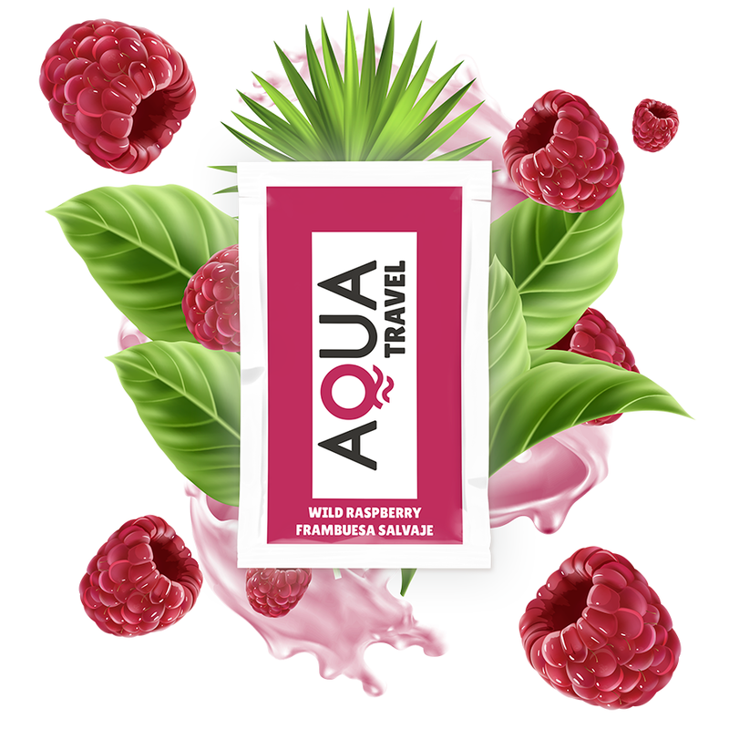 AQUA TRAVEL лубрикант с вкус на дива малина, 6 ml