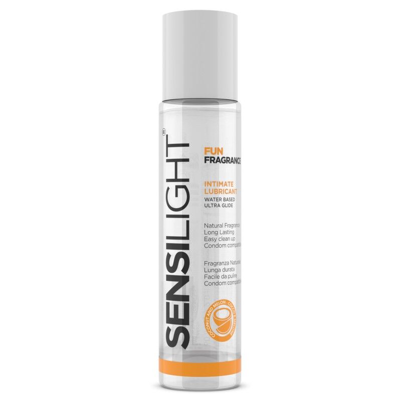 Интимен лубрикант IntimateLine Sensilight с вкус на кокос и пъпеш, 60 мл
