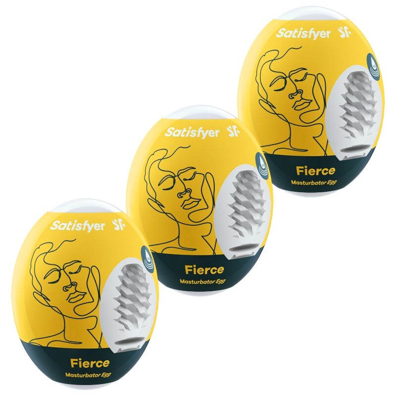Satisfyer Fierce мастурбатори за мъже, комплект от 3 броя