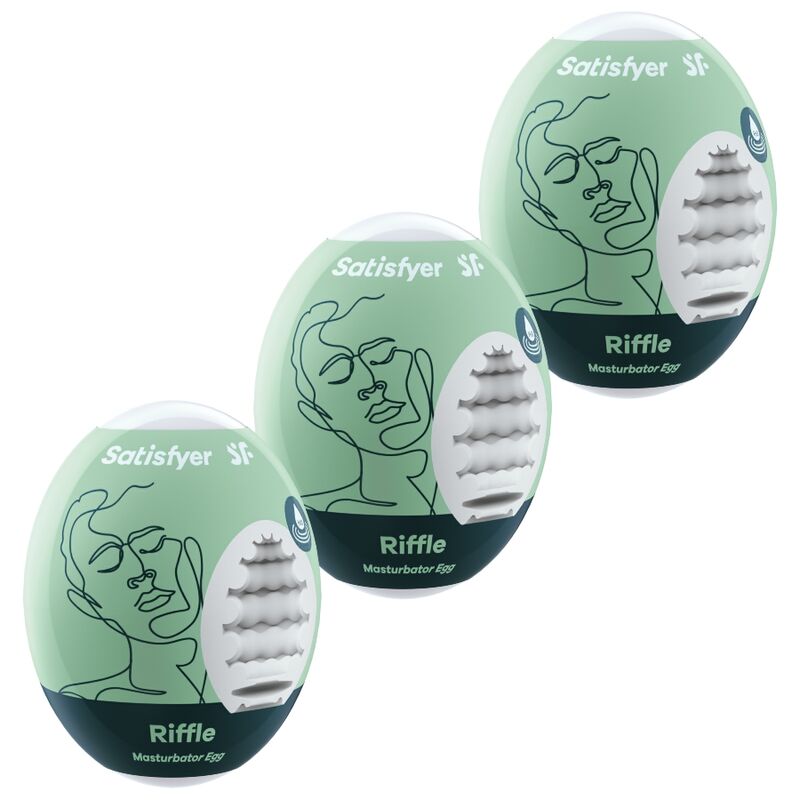 Satisfyer Riffle: три мастурбационни яйчица за мъже