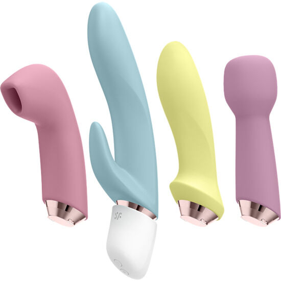 Вибратор Satisfyer Marvelous Four с вибрации и пулсации под налягане