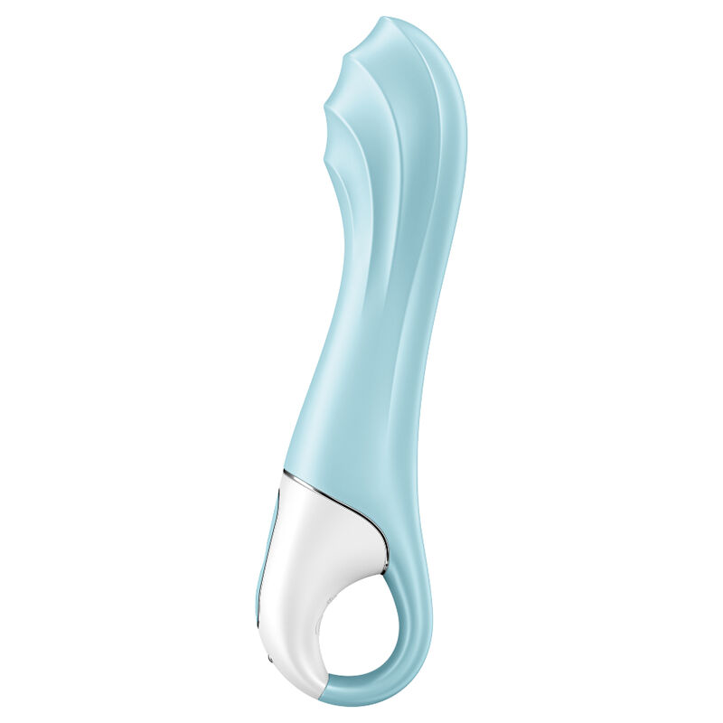 Вибратор Satisfyer Air Pump Vibrator 5+ с управление през приложение, син