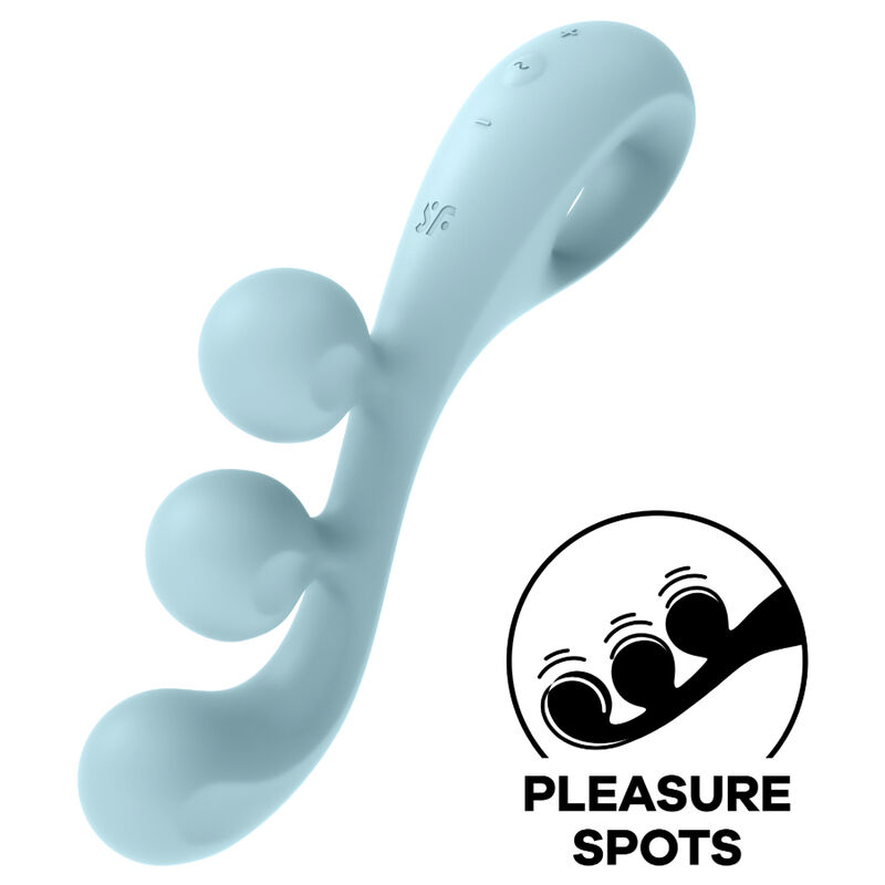 Вибратор Satisfyer Tri Ball 2, син
