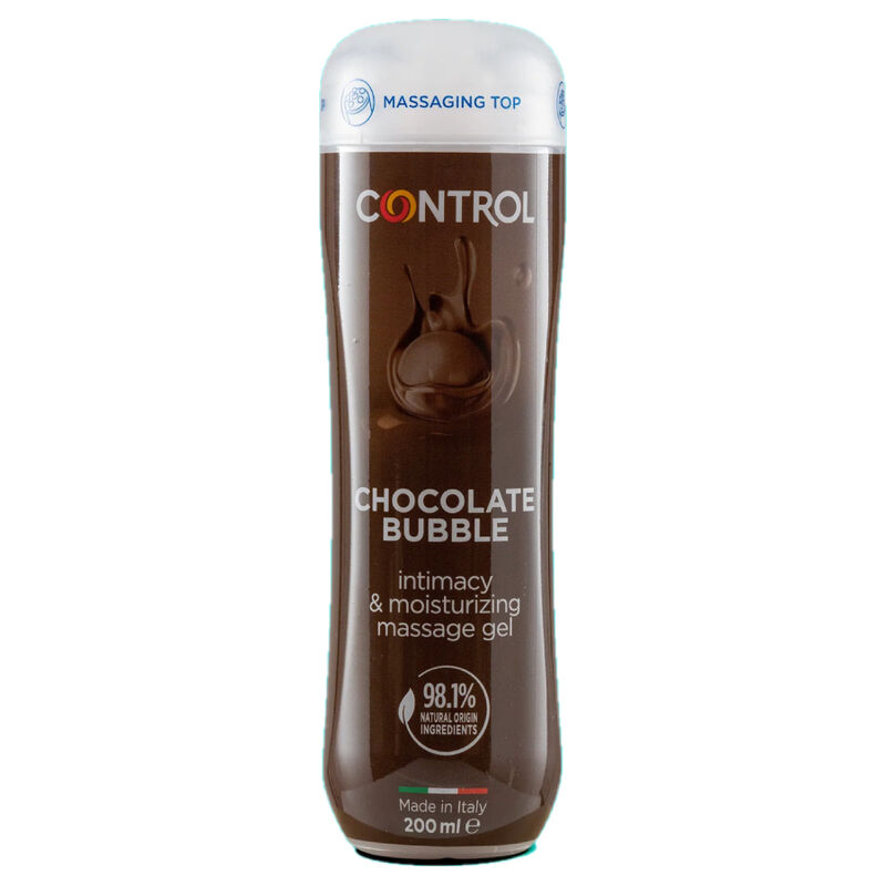 Масажен гел Control Chocolate Bubble с аромат на шоколад, 200 ml