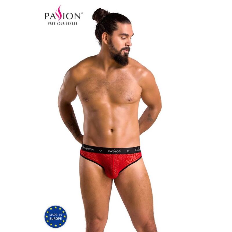 Мъжки слип PASSION MEN 031, червен, размер S/M