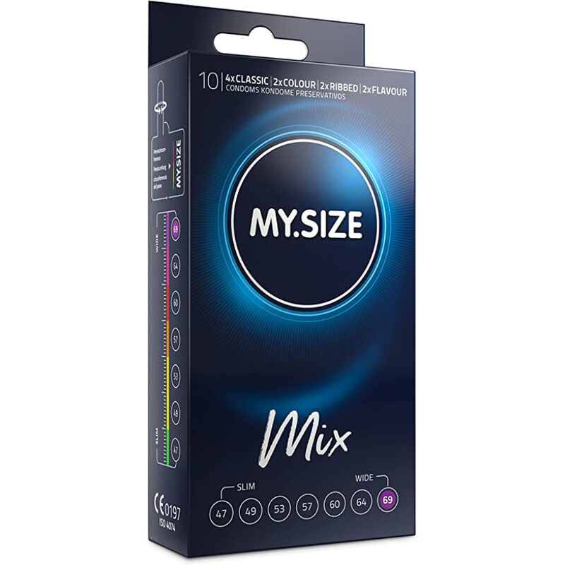 Презервативи MY.SIZE MIX, 69 мм, 10 броя