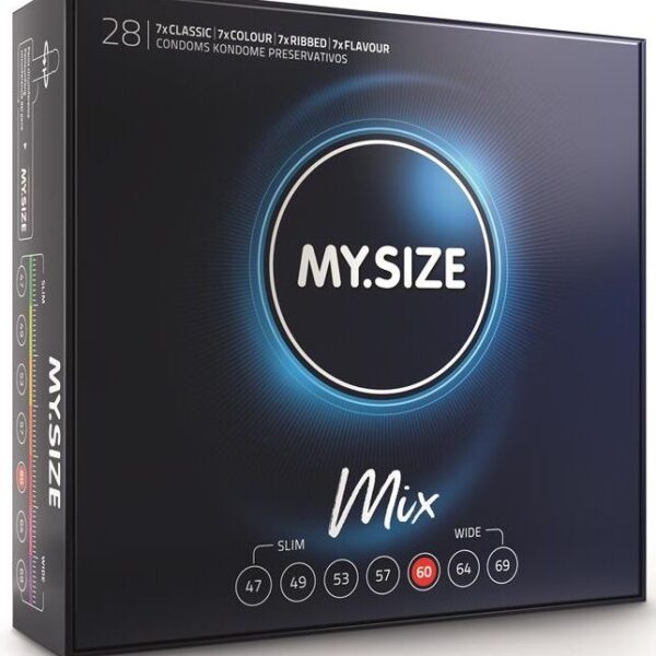 MY.SIZE Mix стандартни презервативи 60 mm, 28 броя
