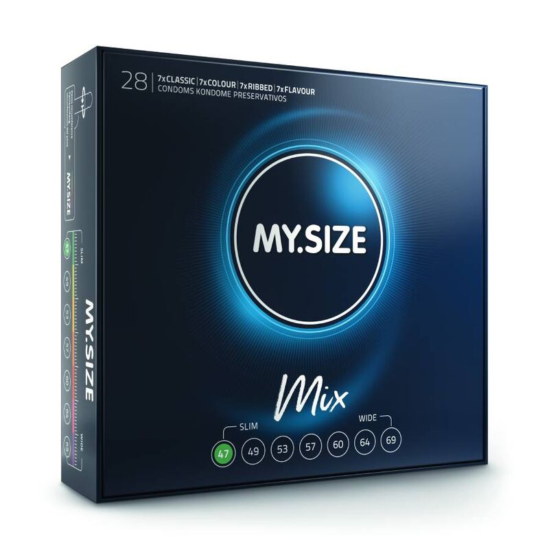 Презервативи MY SIZE Mix, 47 мм, 28 броя
