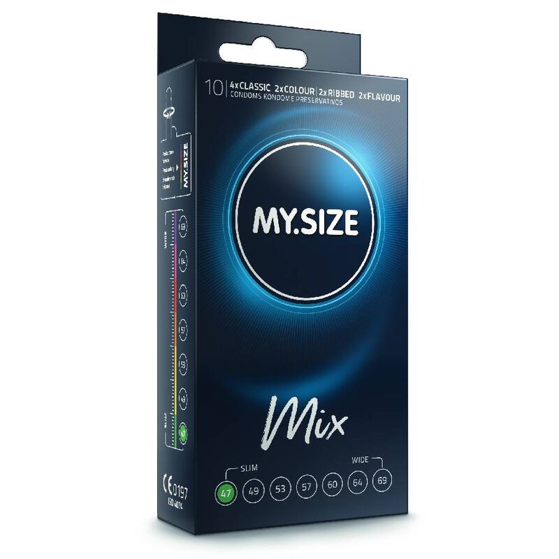 Презервативи MY SIZE Mix, 47 мм, 10 броя