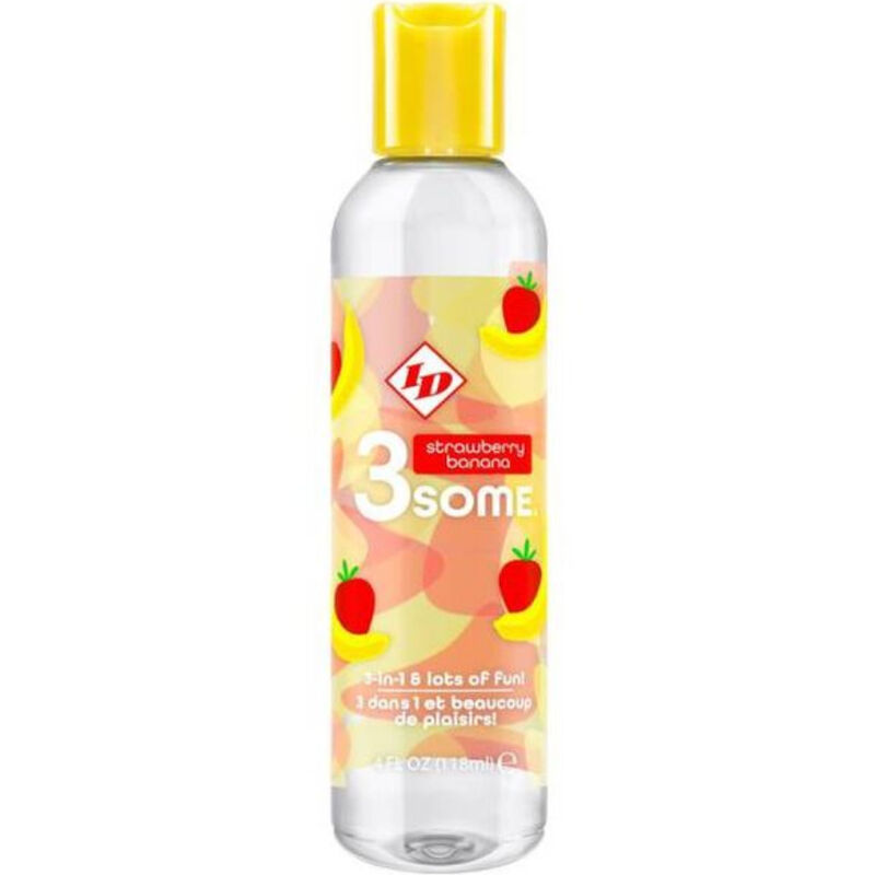 ID 3SOME лубрикант с вкус на ягода и банан, 4 fl oz