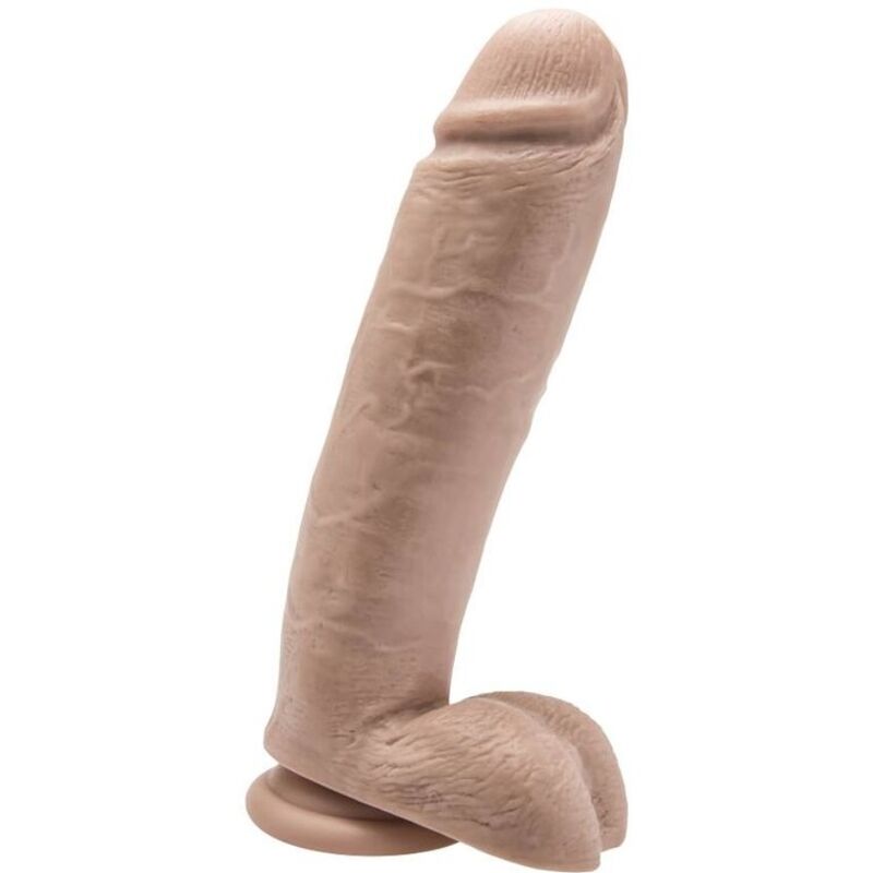 Дилдо GET REAL с тестиси, в телесен цвят, 25,5 cm