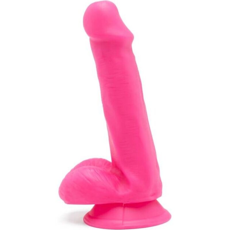 GET REAL Happy Dicks дилдо с тестиси, 12 см, розово