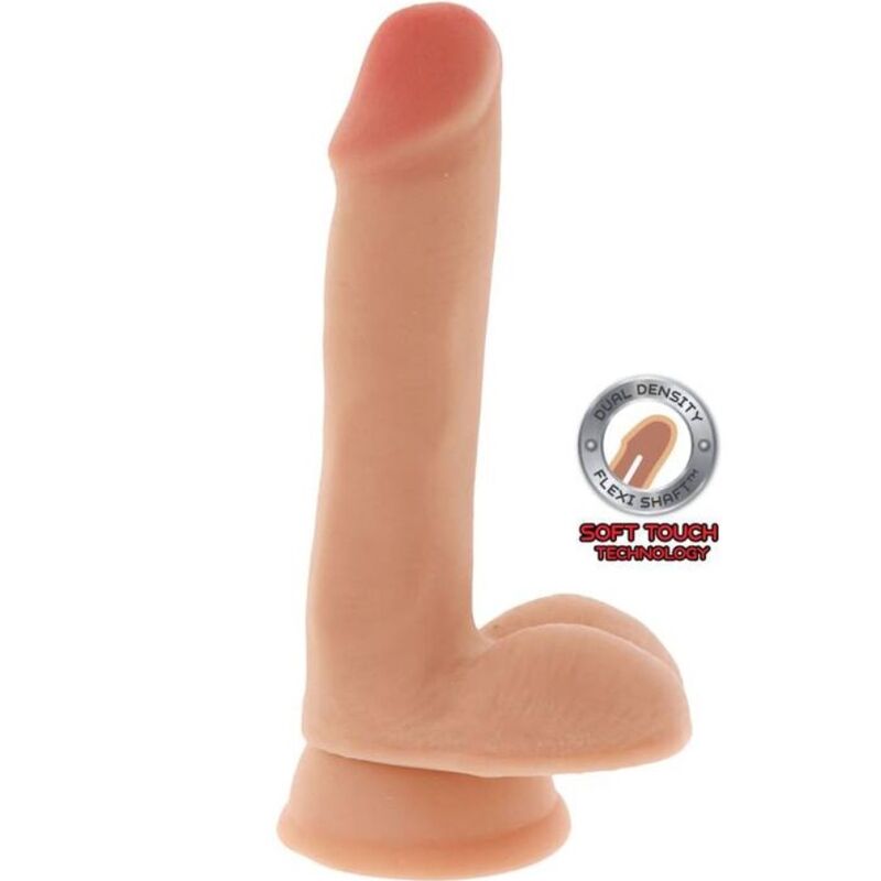 Дилдо GET REAL с тестиси, 17 см