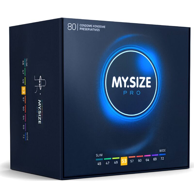 Стандартни презервативи MY SIZE PRO, 53 mm, 80 броя