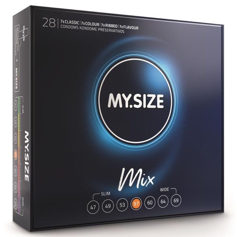 Презервативи MY SIZE Mix Standard, 57 мм, 28 броя