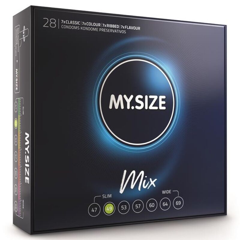 Презервативи MY.SIZE Mix 49 mm, 28 броя