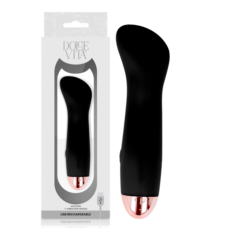 Мини вибратор Dolce Vita One, презареждаем, черен