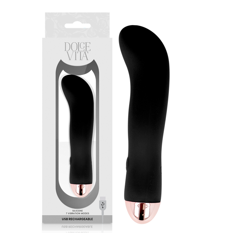Мини вибратор Dolce Vita Two, черен
