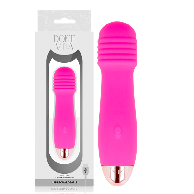 Мини вибратор Dolce Vita Three, розов