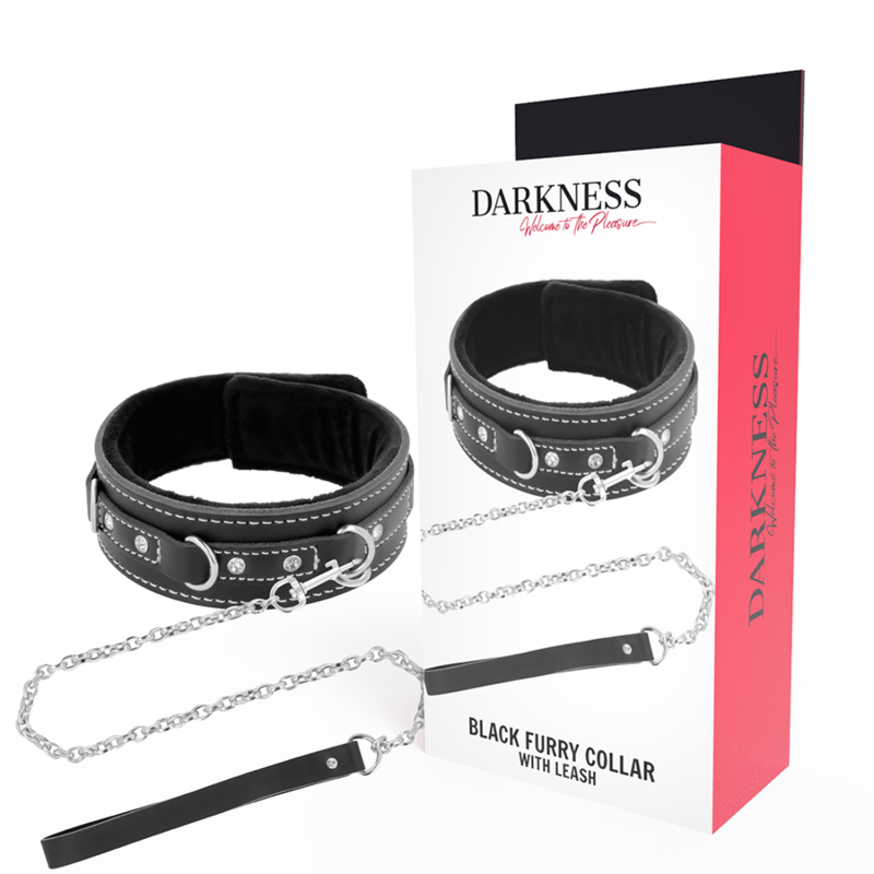 Кожен BDSM нашийник DARKNESS BONDAGE с повод