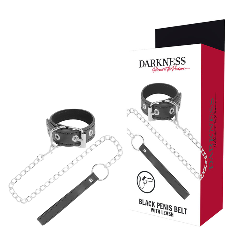 DARKNESS BONDAGE пръстен за пенис с верижка