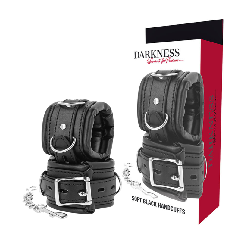 Подплатени BDSM белезници за ръце DARKNESS
