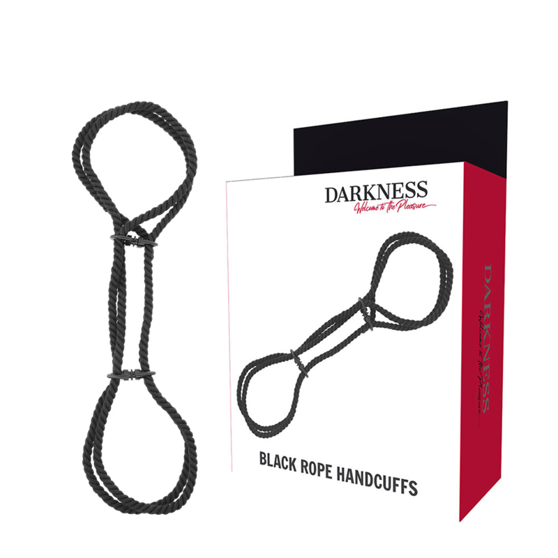 DARKNESS въжени белезници от памук за китки или глезени